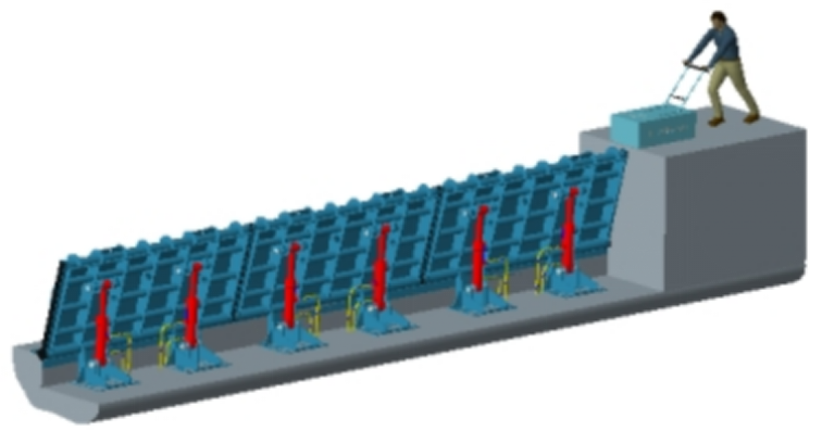 simplified elevated dam